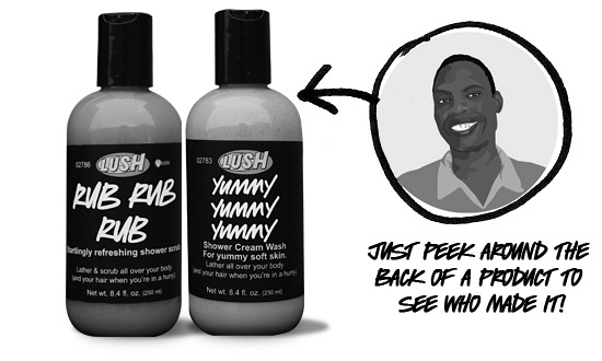 Lush Cosmetics Sticker Lush Brand Story