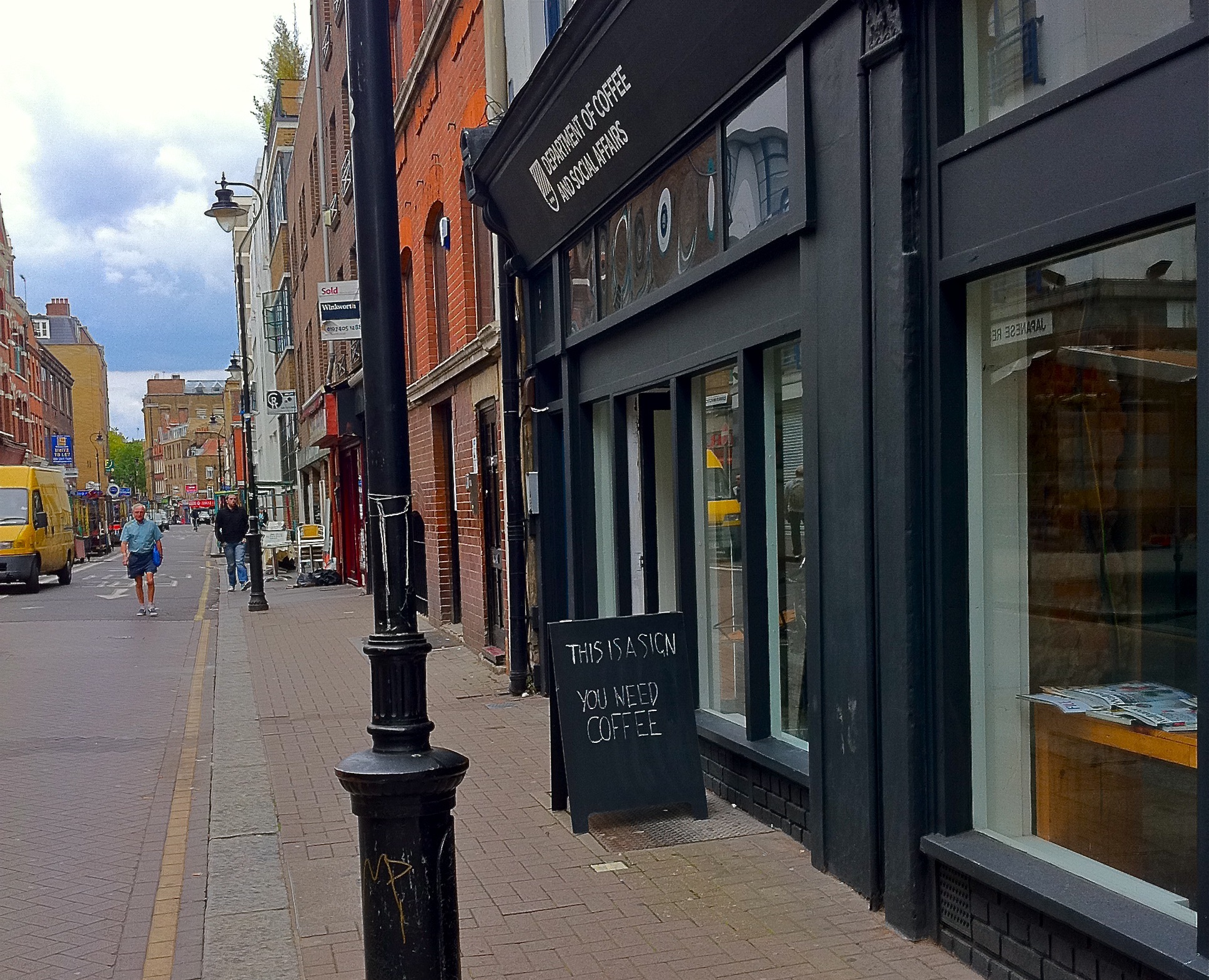 Department of Coffee Signage Department of Coffee Leather Lane