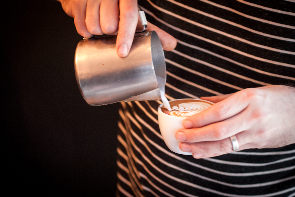 Flat White Milk at Flat White Cafe