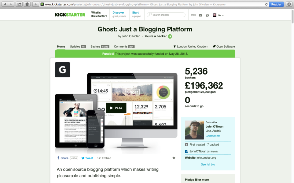 Ghost Kickstarter