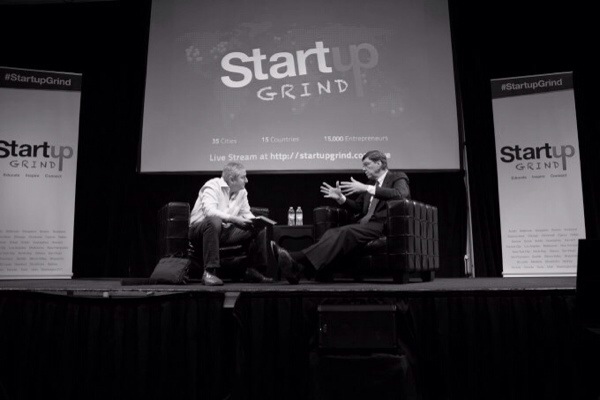 VC investor Mark Suster and business author Clayton Chistensen at Startup Grind.